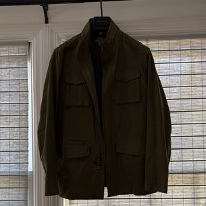 Vince Men's Military Style Jacket in Olive